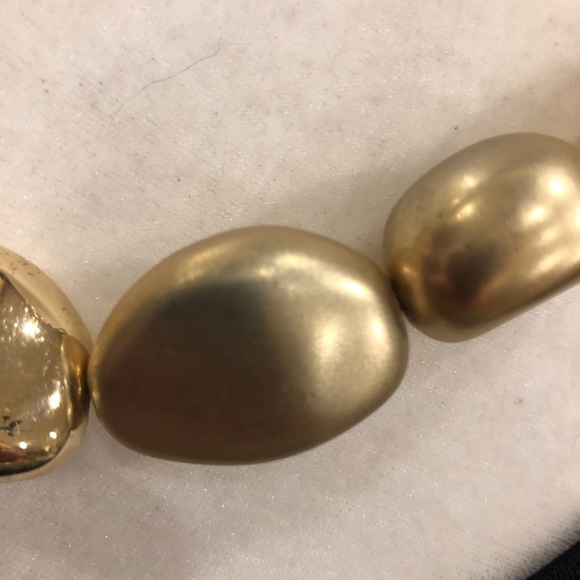 Jones New York Matte Gold Bead Statement Necklace and Matching Bracelet - Picture 4 of 8